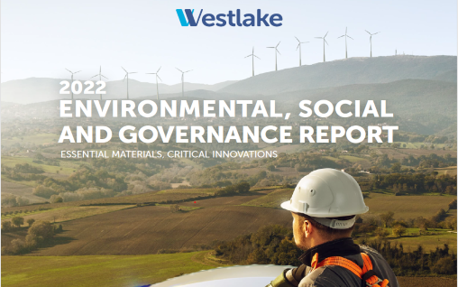 Cover of Westlake 2022 ESG Report